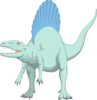 Blue And Teal Spinosaurus Clip Art